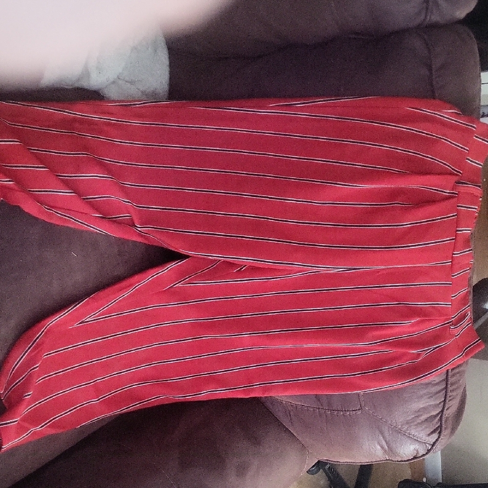 Red Striped Pants